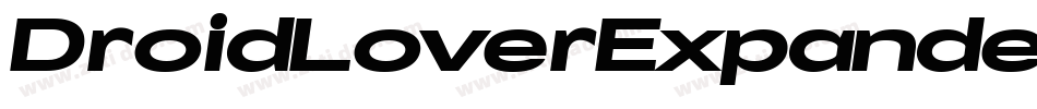 DroidLoverExpandedItalic-R6Al字体转换
