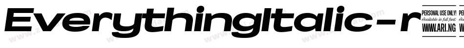 EverythingItalic-r989字体转换