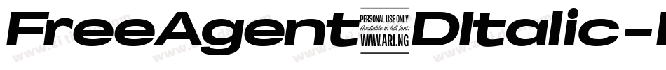FreeAgent3DItalic-RYqV字体转换