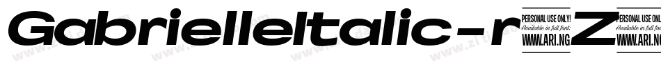 GabrielleItalic-r9Z9字体转换