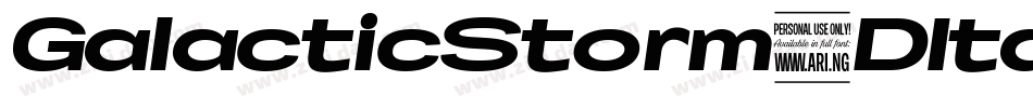 GalacticStorm3DItalic-r6o9字体转换