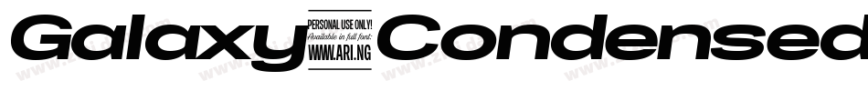 Galaxy1CondensedItalic-rZnx字体转换