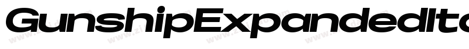 GunshipExpandedItalicExpandedItalic-r63B字体转换 GunshipExpandedItalicExpandedItalic-r63B字体转换
