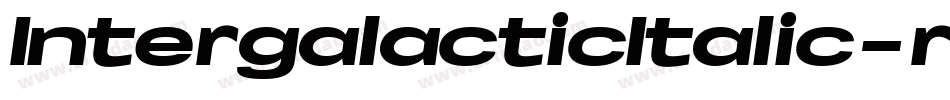IntergalacticItalic-r6ML字体转换