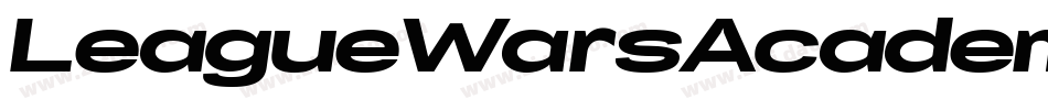 LeagueWarsAcademyItalic-R6KV字体转换