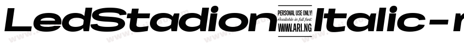 LedStadion7Italic-rAwy字体转换