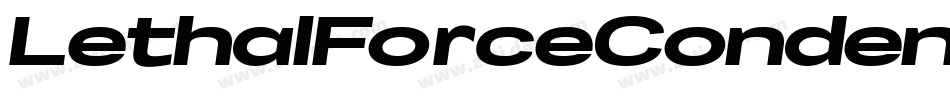LethalForceCondensedItalic-RZw6字体转换