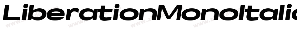 LiberationMonoItalic-r4zK字体转换