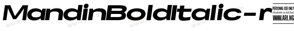 MandinBoldItalic-r8l7字体转换