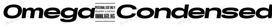Omega3CondensedItalic-R6A6字体转换