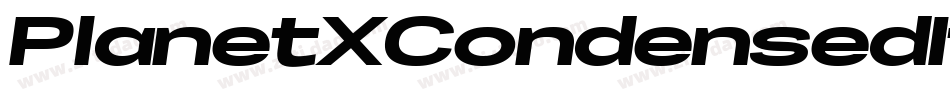 PlanetXCondensedItalic-rMaB字体转换