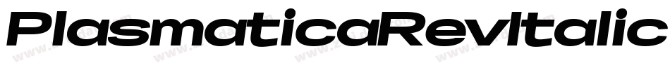 PlasmaticaRevItalic-RLl字体转换