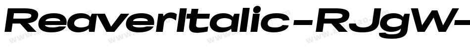 ReaverItalic-RJgW字体转换