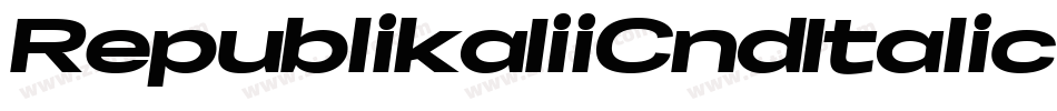 RepublikaIiiCndItalic-R5l字体转换