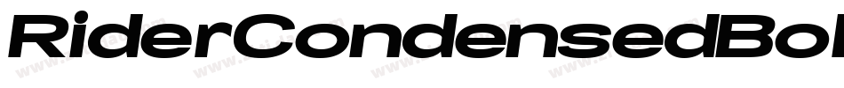 RiderCondensedBoldItalic-r06K字体转换