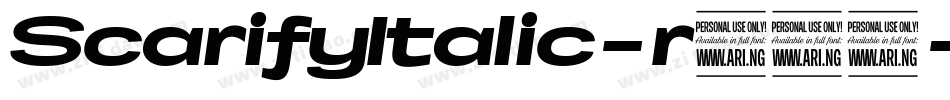 ScarifyItalic-r739字体转换