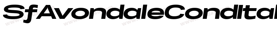 SfAvondaleCondItalic-R0zv字体转换