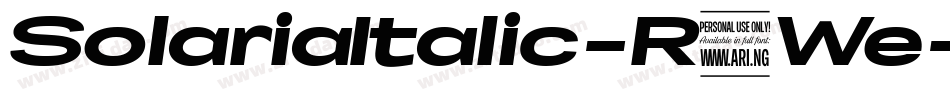 SolariaItalic-R7We字体转换