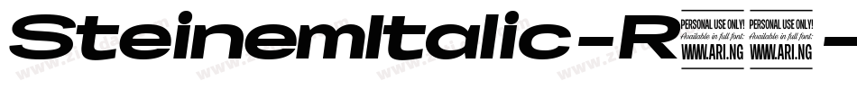 SteinemItalic-R26字体转换