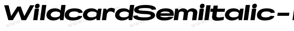 WildcardSemiItalic-r65L字体转换