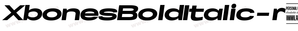 XbonesBoldItalic-r6LL字体转换