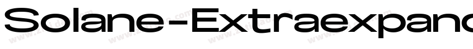 Solane-Extraexpanded字体转换