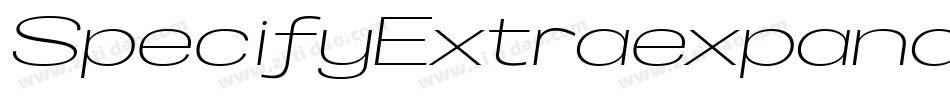 SpecifyExtraexpanded字体转换
