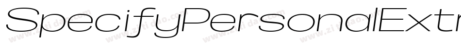 SpecifyPersonalExtraexpandedBold-BPlB字体转换