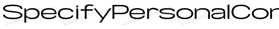SpecifyPersonalCondensedMediumItalic-AdYD字体转换