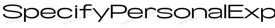 SpecifyPersonalExpandedMediumItalic-9r5j字体转换