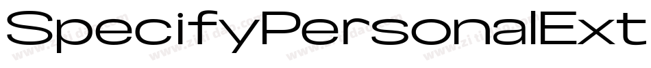 SpecifyPersonalExtraexpandedThin-2lMW字体转换