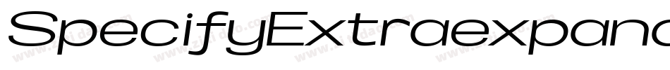 SpecifyExtraexpanded字体转换