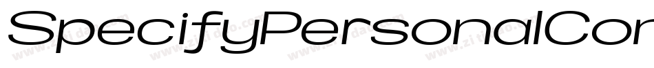 SpecifyPersonalCondensedMediumItalic-AdYD字体转换
