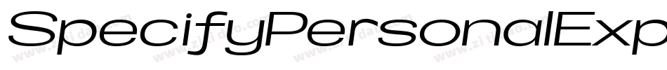 SpecifyPersonalExpandedMediumItalic-9r5j字体转换