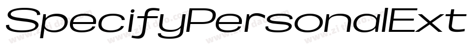 SpecifyPersonalExtraexpandedThinItalic-v5BZ字体转换