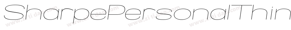 SharpePersonalThinItalic-Pjd7字体转换