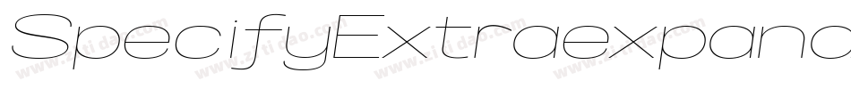 SpecifyExtraexpanded字体转换
