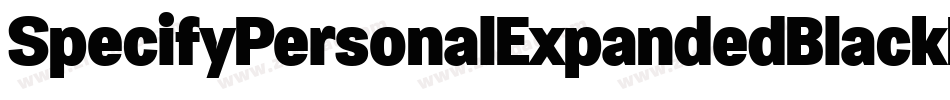 SpecifyPersonalExpandedBlackItalic-G4wP字体转换