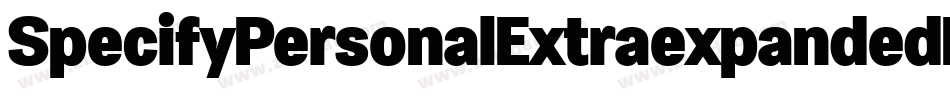 SpecifyPersonalExtraexpandedBlackItalic-R2lV字体转换