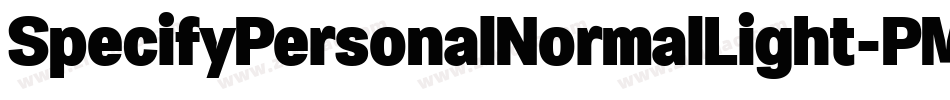 SpecifyPersonalNormalLight-PMmP字体转换