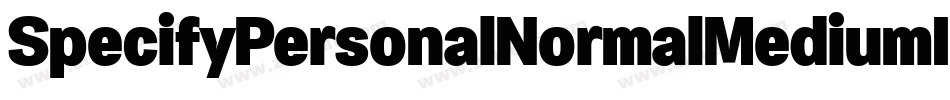 SpecifyPersonalNormalMediumItalic-gG73字体转换