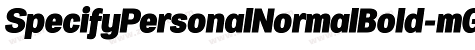 SpecifyPersonalNormalBold-mGgV字体转换