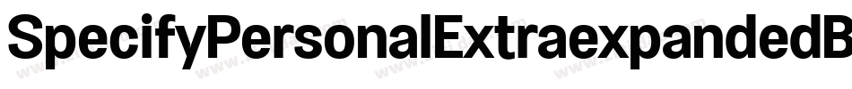 SpecifyPersonalExtraexpandedBoldItalic-8YmM字体转换