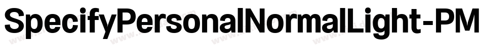 SpecifyPersonalNormalLight-PMmP字体转换