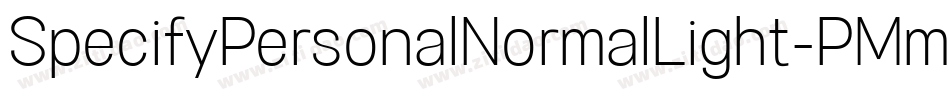 SpecifyPersonalNormalLight-PMmP字体转换