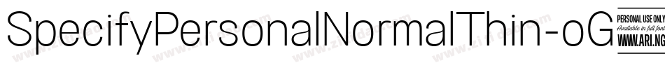 SpecifyPersonalNormalThin-oG4q字体转换 SpecifyPersonalNormalThin-oG4q字体转换