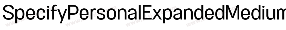 SpecifyPersonalExpandedMediumItalic-9r5j字体转换