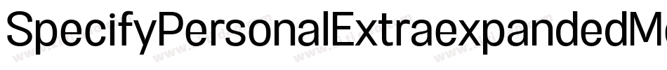 SpecifyPersonalExtraexpandedMediumItalic-KRKW字体转换