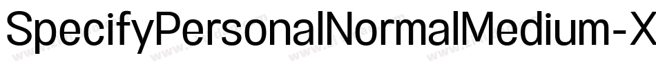 SpecifyPersonalNormalMedium-XP02字体转换 SpecifyPersonalNormalMedium-XP02字体转换