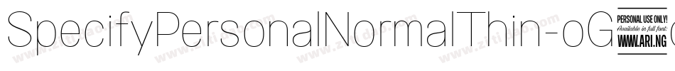SpecifyPersonalNormalThin-oG4q字体转换 SpecifyPersonalNormalThin-oG4q字体转换